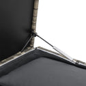 Loungeset / Tuinset Santorini - Polyrotan - Modulair - Grijs - Incl. Tafel & Opbergbox