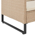 Loungeset / Tuinset Santorini - Polyrotan - Modulair - Crème - Incl. Tafel & Opbergbox