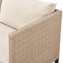 Loungeset / Tuinset Santorini - Polyrotan - Modulair - Crème - Incl. Tafel & Opbergbox