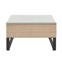 Loungeset / Tuinset Santorini - Polyrotan - Modulair - Crème - Incl. Tafel & Opbergbox