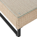 Loungeset / Tuinset Santorini - Polyrotan - Modulair - Crème - Incl. Tafel & Opbergbox