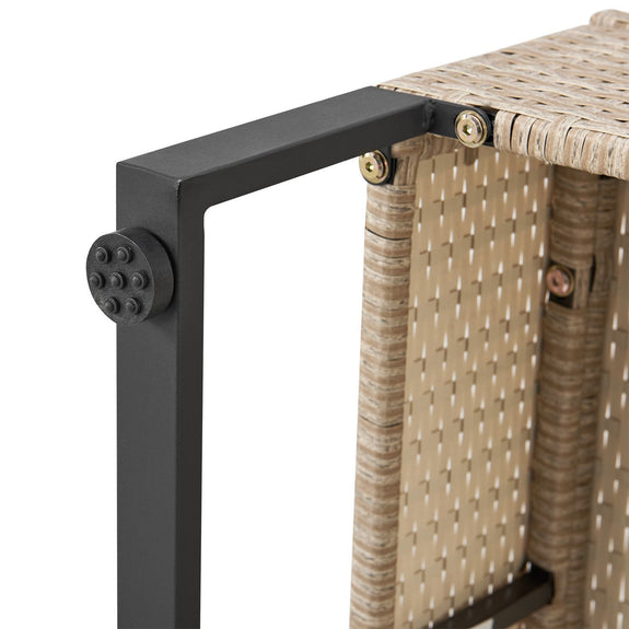 Loungeset / Tuinset Santorini - Polyrotan - Modulair - Crème - Incl. Tafel & Opbergbox - Afbeelding 15
