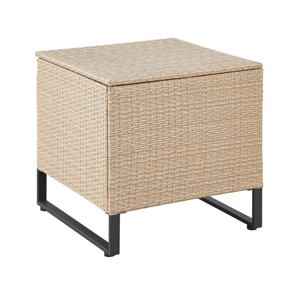 Loungeset / Tuinset Santorini - Polyrotan - Modulair - Crème - Incl. Tafel & Opbergbox - Afbeelding 6
