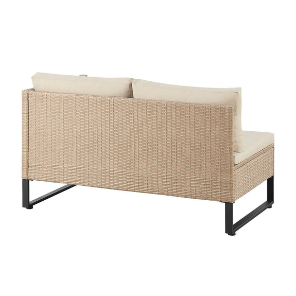 Loungeset / Tuinset Santorini - Polyrotan - Modulair - Crème - Incl. Tafel & Opbergbox - Afbeelding 10
