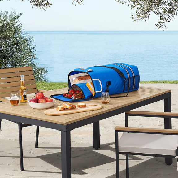 Boodschappentrolley 3in1 - 56L - Voor Trappen - Lichtblauw - Afbeelding 2