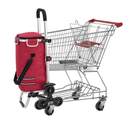 Boodschappentrolley 3in1 - 56L - Voor Trappen - Rood