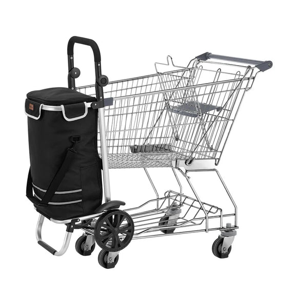 3in1 boodschappentrolley - 56 Liter - Zwart - Afbeelding 4