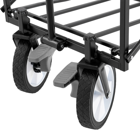 Inklapbare Bolderkar / Transportwagen - Max. 100 kg - Donkergrijs - Afbeelding 11