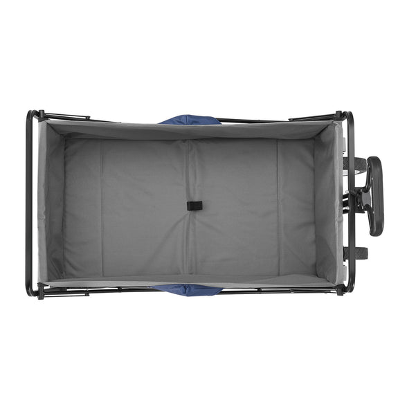 Inklapbare Bolderkar / Transportwagen - Max. 100 kg - Donkerblauw - Afbeelding 4