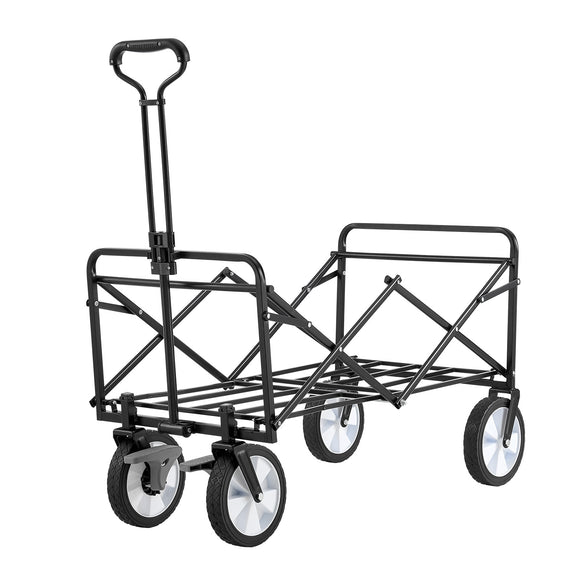 Inklapbare Bolderkar / Transportwagen - Max. 100 kg - Donkerblauw - Afbeelding 5