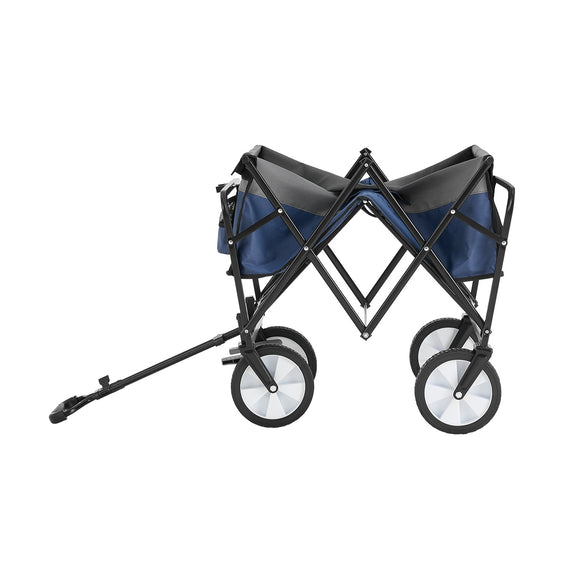 Inklapbare Bolderkar / Transportwagen - Max. 100 kg - Donkerblauw - Afbeelding 6