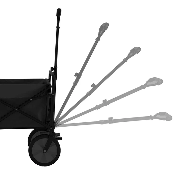 Bolderkar / Handkar / Transportkar - Opvouwbaar - Max. 100kg - Zwart - Afbeelding 3
