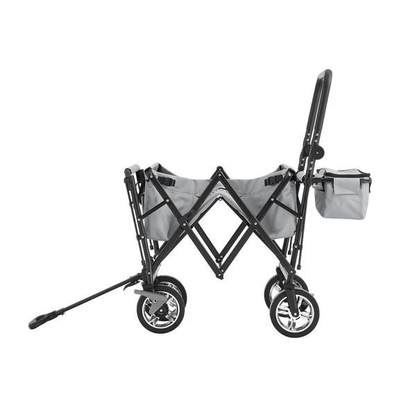 Inklapbare Bolderkar / Transportwagen - Max. 120 kg - Grijs - Incl. Dak & Tas - Afbeelding 6