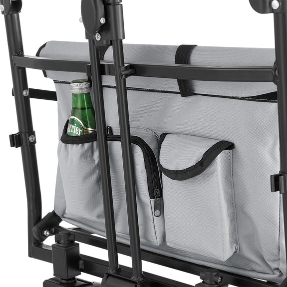 Inklapbare Bolderkar / Transportwagen - Max. 120 kg - Grijs - Incl. Dak & Tas - Afbeelding 8
