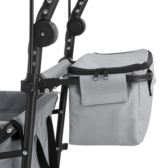 Inklapbare Bolderkar / Transportwagen - Max. 120 kg - Grijs - Incl. Dak & Tas - Afbeelding 9