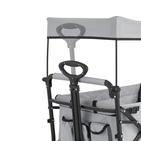 Inklapbare Bolderkar / Transportwagen - Max. 120 kg - Grijs - Incl. Dak & Tas - Afbeelding 10