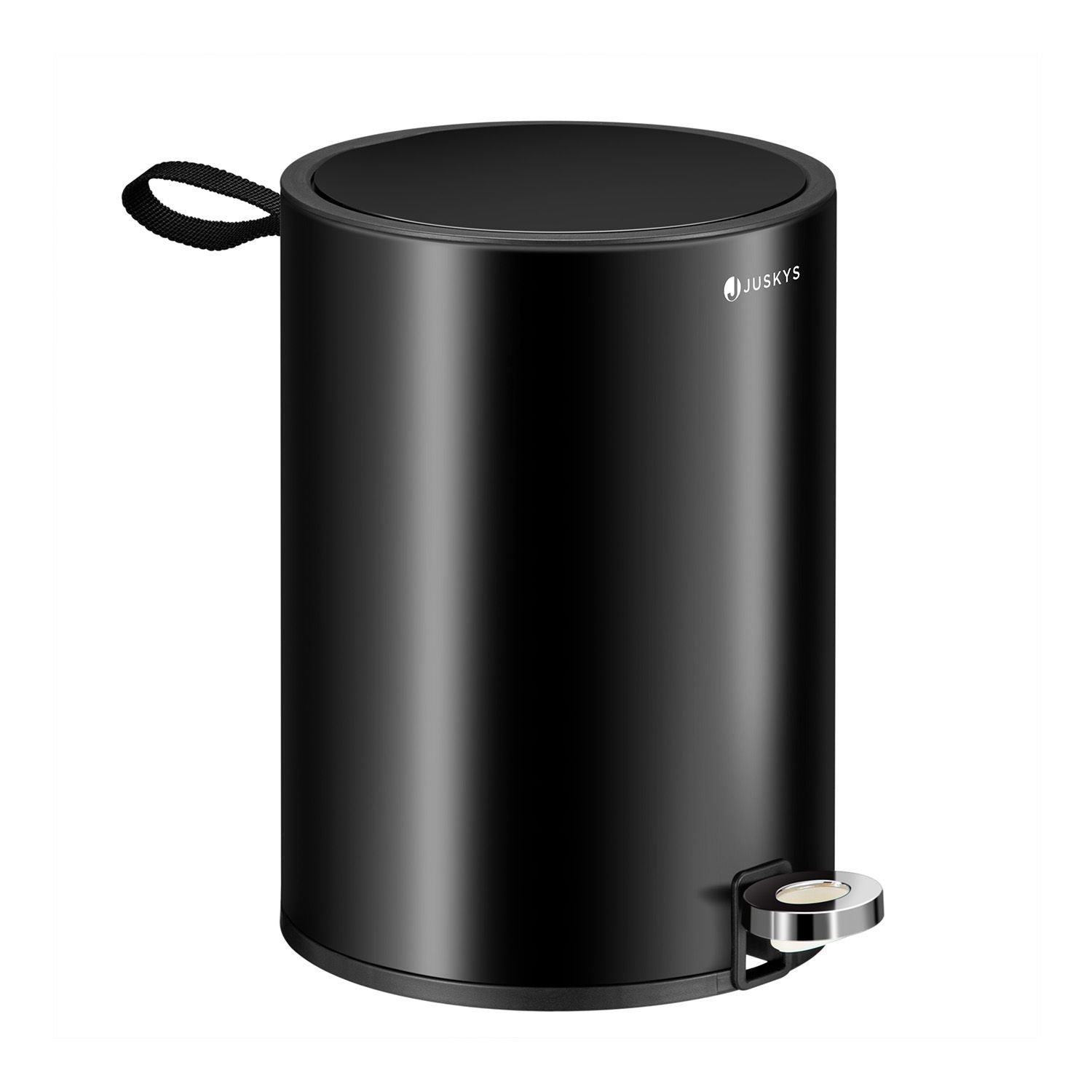 Prullenbak / Pedaalemmer - 3 Liter - Staal - Inclusief Deksel - Zwart