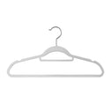 Fluwelen Kleerhangers / Kledinghanger - 50 Stuks - Wit - Antislip