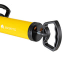 Leidingreinigingspomp met handschoenen