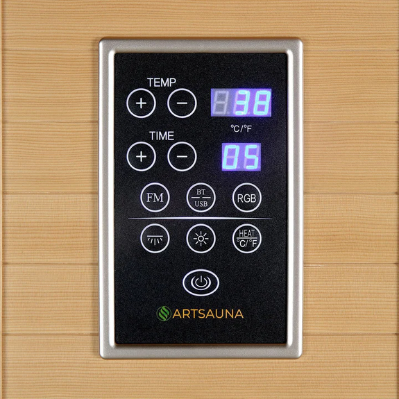 Infraroodcabine Oslo - 120x100x190cm - Keramische Verwarming - 2 personen - Afbeelding 8