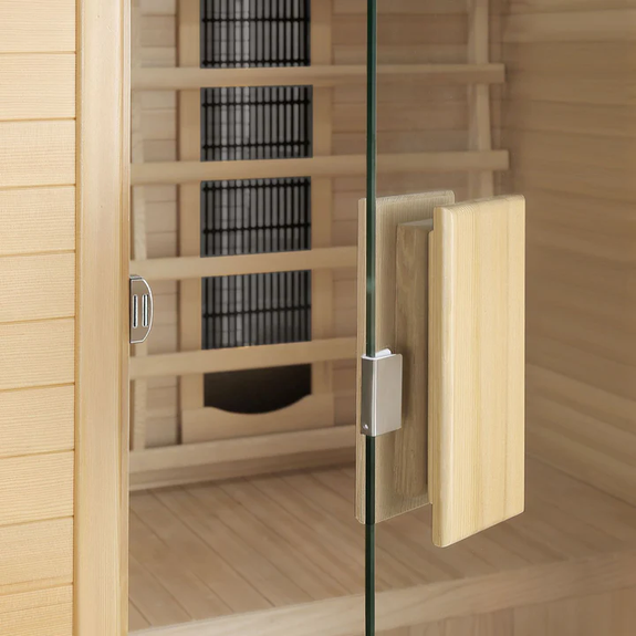 Infraroodcabine Oslo - 120x100x190cm - Keramische Verwarming - 2 personen - Afbeelding 4
