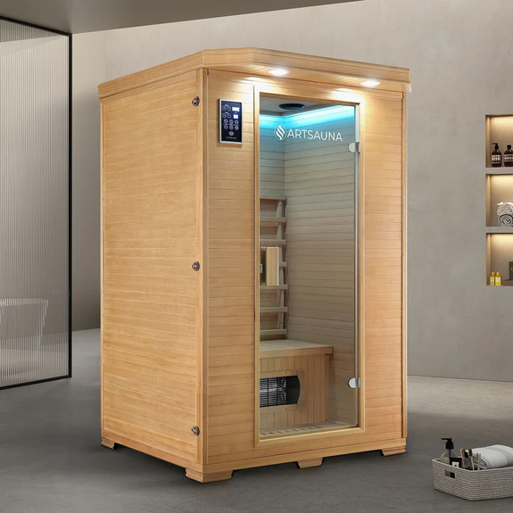 Infraroodcabine Oslo - 120x100x190cm - Keramische Verwarming - 2 personen - Afbeelding 2