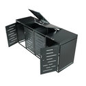 Metalen Containerberging / Opbergbox / Tuinopslagbox Arel - Voor 120L of 240L Afvalbakken - 4-Delig