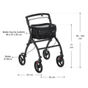 Aluminium Rollator Active - Zwart