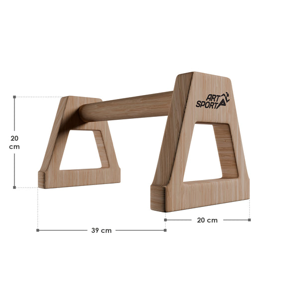 Houten opdrukstangen - XXL - 39x20x20 cm - Afbeelding 9