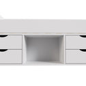 1 persoons bed Nalu - Wit - 90 x 200 cm