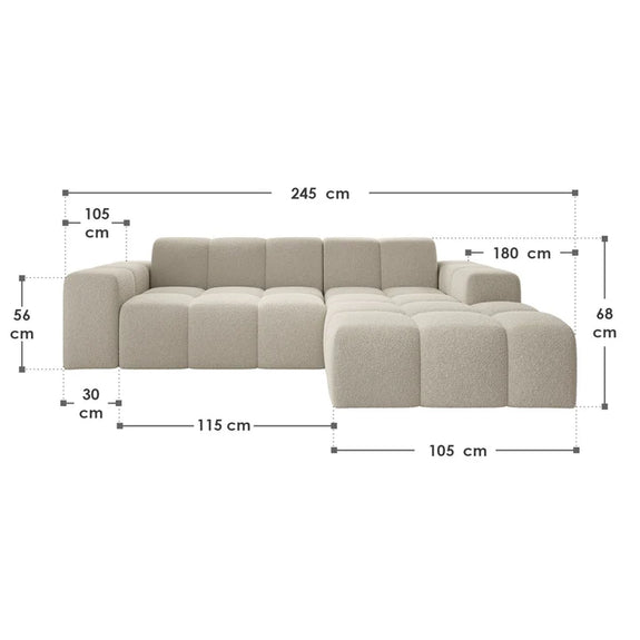 Hoekbank Merano - Creme - Afbeelding 5