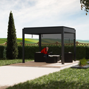 Pergola / Lamellendak - Tahiti - 3x3 m - Antraciet