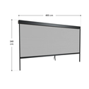 Zijwand Voor Lamellendak - Tahiti - 4x2,4 m - Antraciet