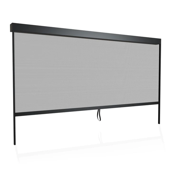Zijwand Voor Lamellendak - Tahiti - 4x2,4 m - Antraciet - Afbeelding 1