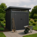 Metalen Gereedschapsschuur / Opbergschuur / Tuinschuur / Berging Lucerne - Antraciet - 5,2 m²