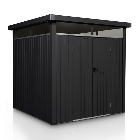 Metalen Gereedschapsschuur / Opbergschuur / Tuinschuur / Berging Lucerne - Antraciet - 5,2 m² - Afbeelding 1