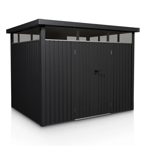 Metalen Gereedschapsschuur / Opbergschuur / Tuinschuur / Berging Lucerne - Antraciet - 7,8 m² - Afbeelding 1