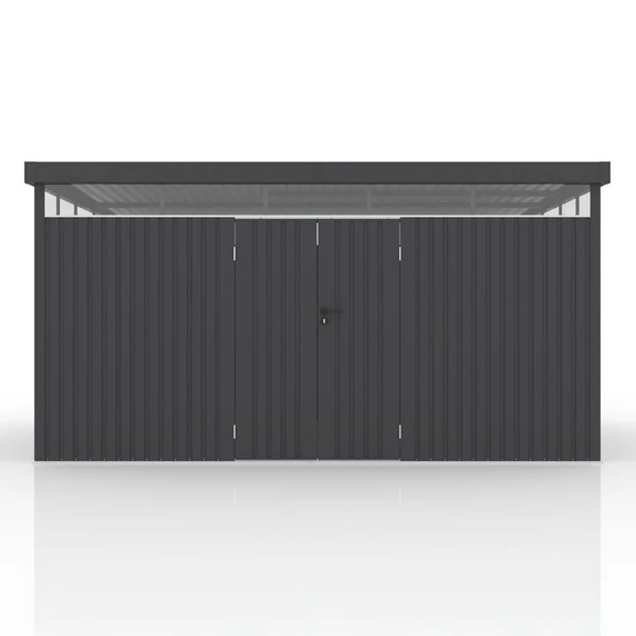Metalen Gereedschapsschuur / Opbergschuur / Tuinschuur / Berging Luzerne - Antraciet - 12 m² - Afbeelding 4