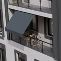 Klemluifel Kapstadt - 350x120 cm - Grijs
