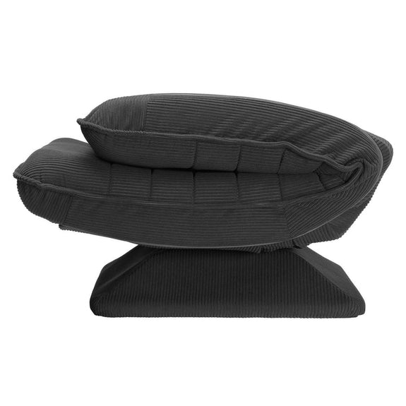 Relaxstoel / Relaxfauteuil Corsica - Corduroy - Donkergrijs - Afbeelding 4