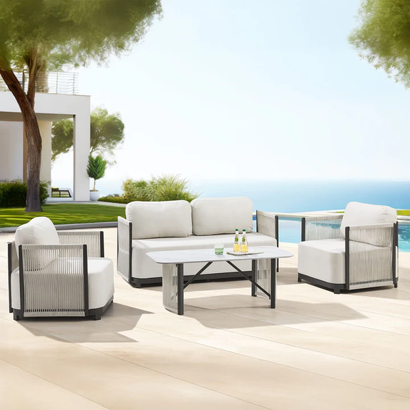 Tuinmeubelset - Curacao - Beige - Afbeelding 2