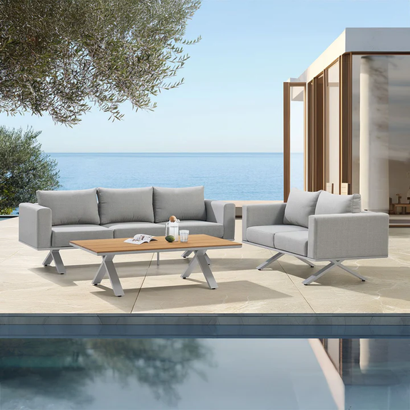 Tuinset / Loungeset - Alexandria - Grijs - Afbeelding 2