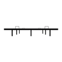 Metalen Bed Palamos - 140 x 200 cm - Incl. LED - Zwart