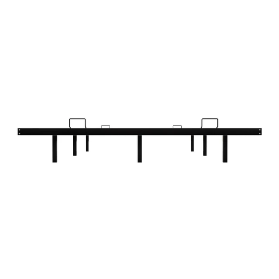 Metalen Bed Palamos - 140 x 200 cm - Incl. LED - Zwart - Afbeelding 5