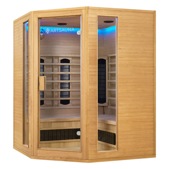 Infraroodcabine Nyborg E150K - 150x150x190cm - Dubbele Technologie - 4 personen - Afbeelding 1