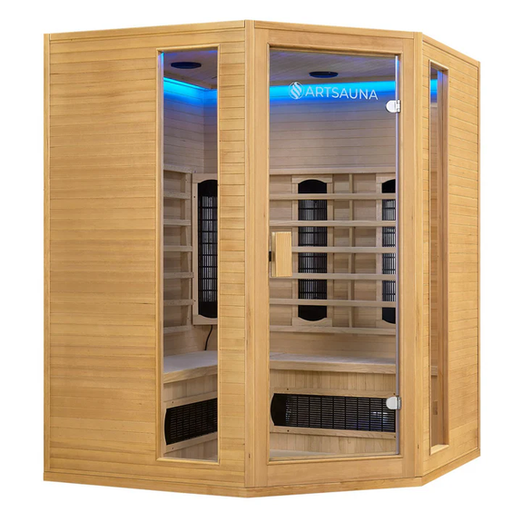 Infraroodcabine Nyborg E150K - 150x150x190cm - Dubbele Technologie - 4 personen - Afbeelding 3