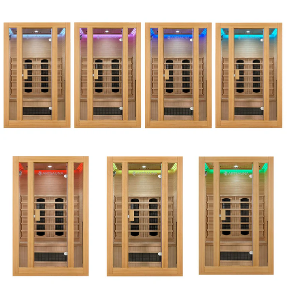 Infraroodcabine Nyborg S120K - 120x105x190 cm - Dubbele Technologie - 2 personen - Afbeelding 4