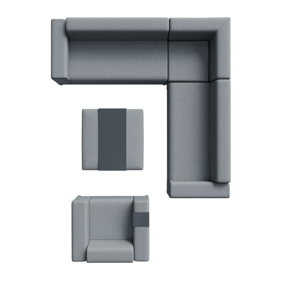 Loungeset / Tuinset - Sorano - Antraciet - Afbeelding 3