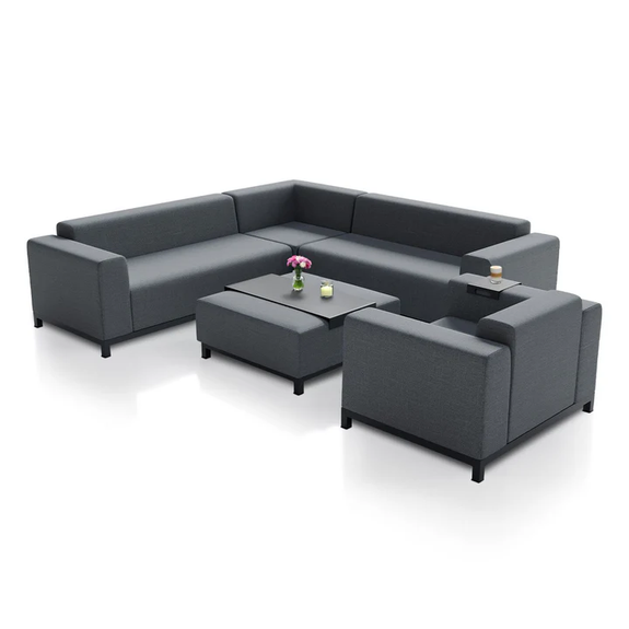 Loungeset / Tuinset - Sorano - Antraciet - Afbeelding 1