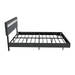 Zwevend bed Lissabon - 140x200cm - Kunstleer - Incl. LED - Donkergrijs
